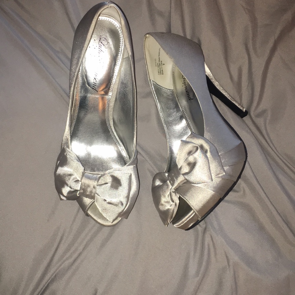 Silver Formal Heels